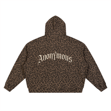 Load image into Gallery viewer, H4L Leopard Print Waffle Full Zip Hoodie