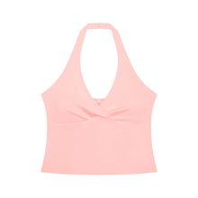 Cargar imagen en el visor de la galería, Pretty Luxe Ruched Halter Yoga Tank Top