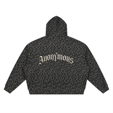 Load image into Gallery viewer, H4L Leopard Print Waffle Full Zip Hoodie