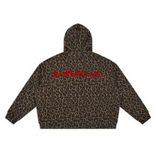 Load image into Gallery viewer, Unisex Leopard Full Zip Hoodie