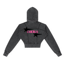 Cargar imagen en el visor de la galería, Pretty Luxe Vintage Washed Cropped Fleece Hoodie