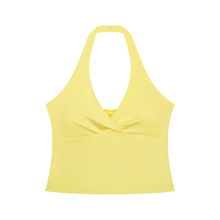 Cargar imagen en el visor de la galería, Pretty Luxe Ruched Halter Yoga Tank Top
