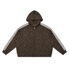 Cargar imagen en el visor de la galería, Hustle Leopard Full Zip Hoodie
