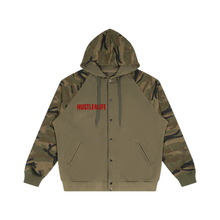 Cargar imagen en el visor de la galería, Hustle Camo-Splice Raglan Hoodie
