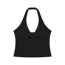 Cargar imagen en el visor de la galería, Pretty Luxe Ruched Halter Yoga Tank Top
