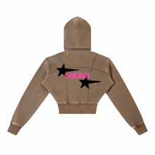Cargar imagen en el visor de la galería, Pretty Luxe Vintage Washed Cropped Fleece Hoodie
