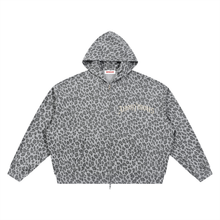 Load image into Gallery viewer, H4L Leopard Print Waffle Full Zip Hoodie
