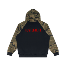 Cargar imagen en el visor de la galería, Hustle Camo-Splice Raglan Hoodie
