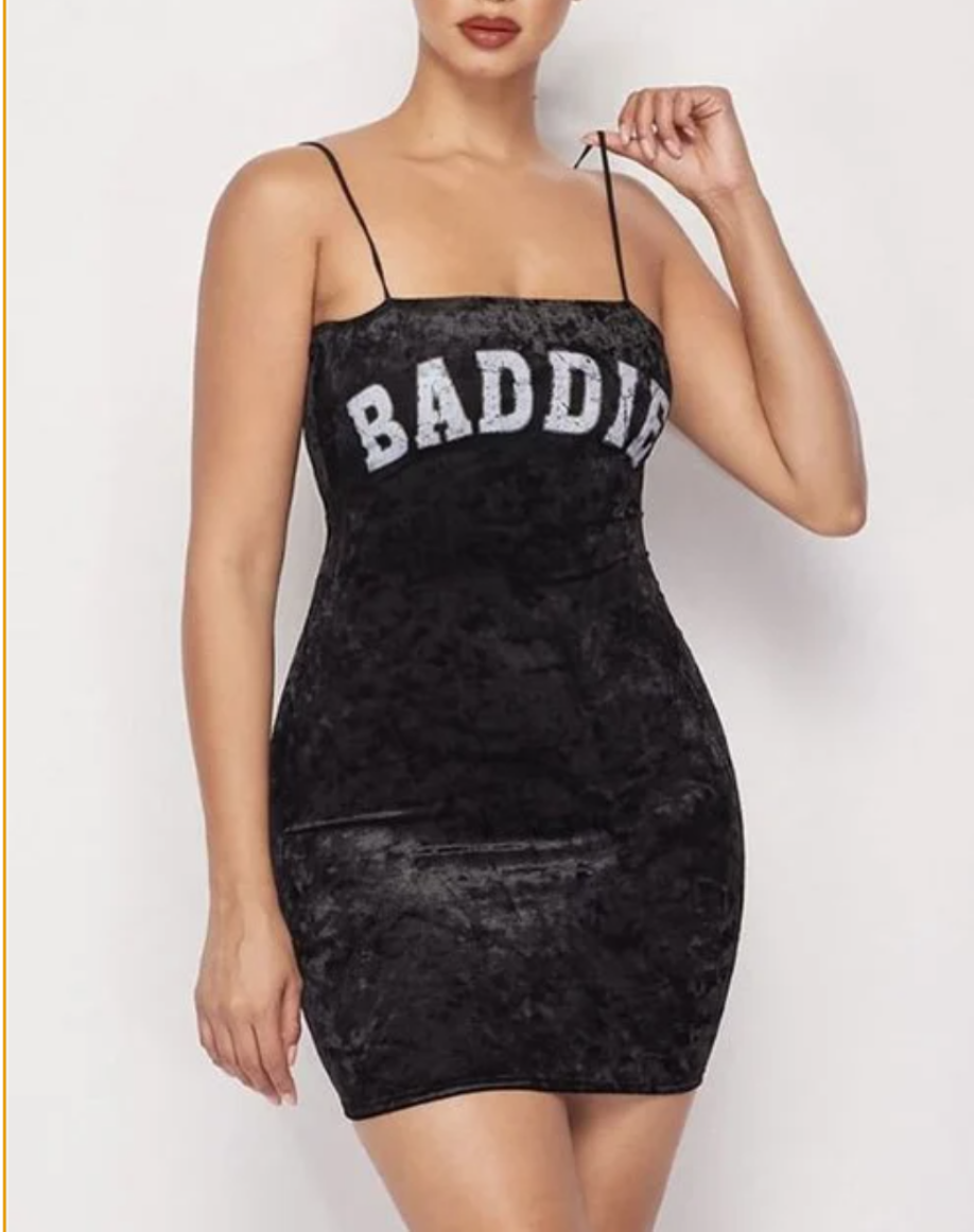 “BADDIE” Dress Black / Medium