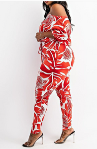 “Flower Bomb” Jumpsuit (Plus Size)