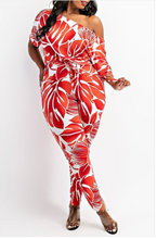 Load image into Gallery viewer, “Flower Bomb” Jumpsuit (Plus Size)
